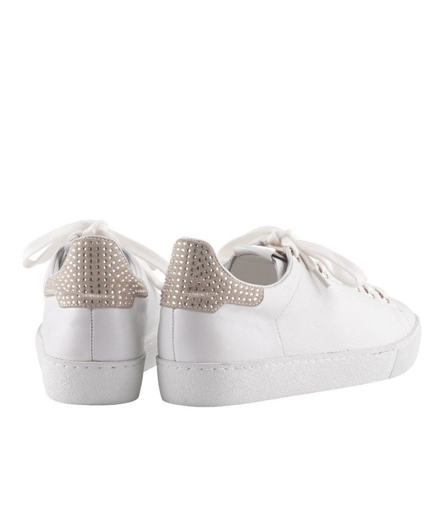 Hogl Fashionable Hogl Sneaker With Sparkling Swarovski® Crystals White Clearance