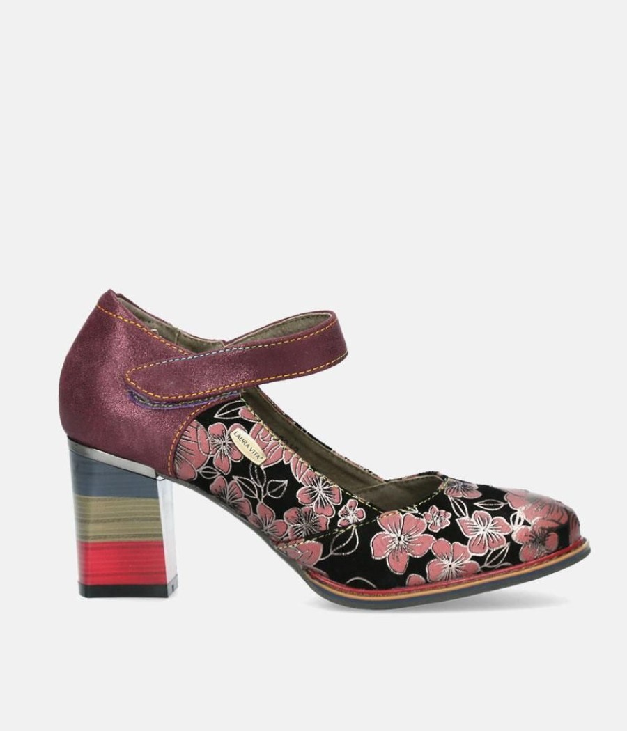 Laura Vita Laura Vita Pretty Wine Multi Mary Jane Shoes New