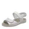 Semler Semler Stylish White/Silver Flower Print Sandals Hot