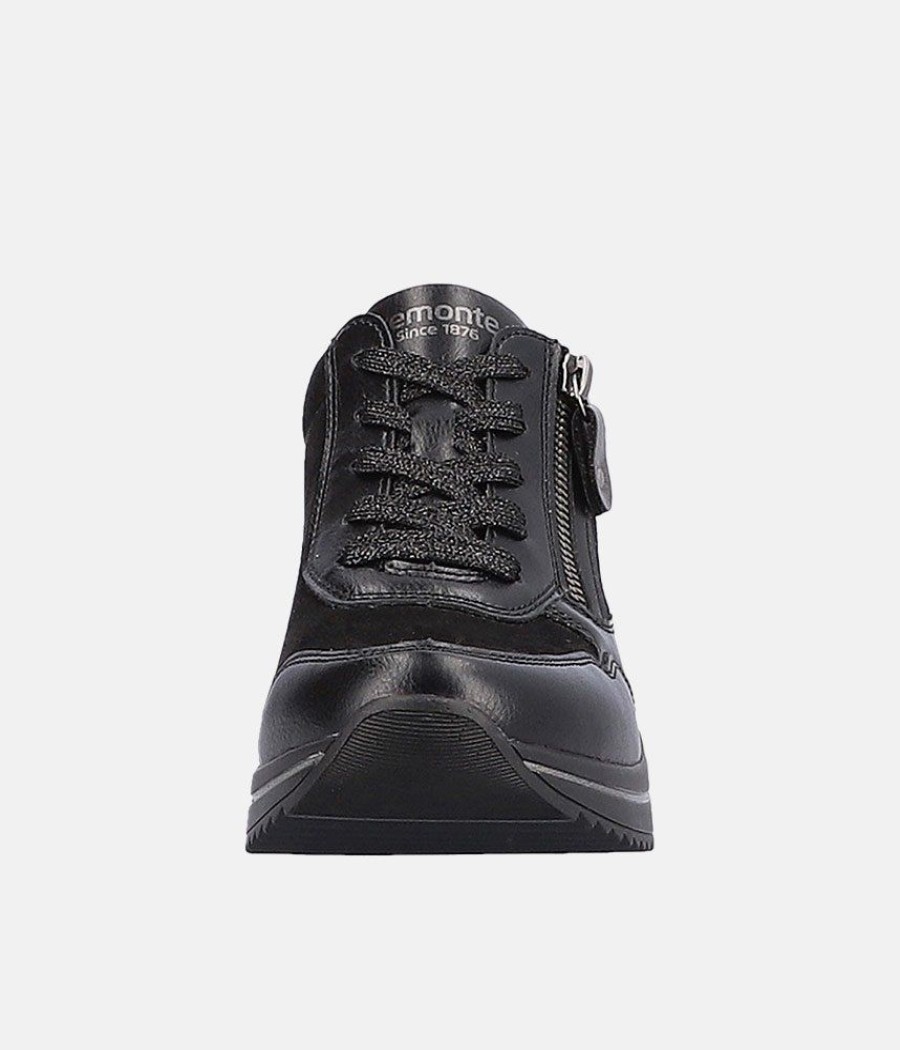 Remonte Remonte Dressy Black Wedge Sneakers Clearance