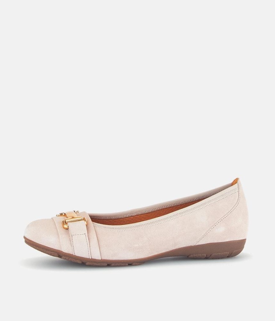 Gabor Gabor Stylish Antique Rose Suede Ballet Flats Clearance