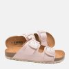 Emma Fashionable Pale Pink Twin Strap Sandal Hot