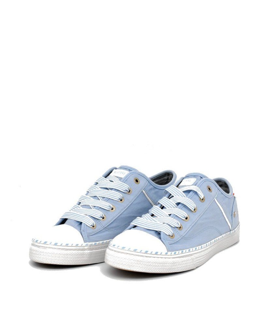 Mustang Mustang Lace Up Light Blue Fashion Trainers Best