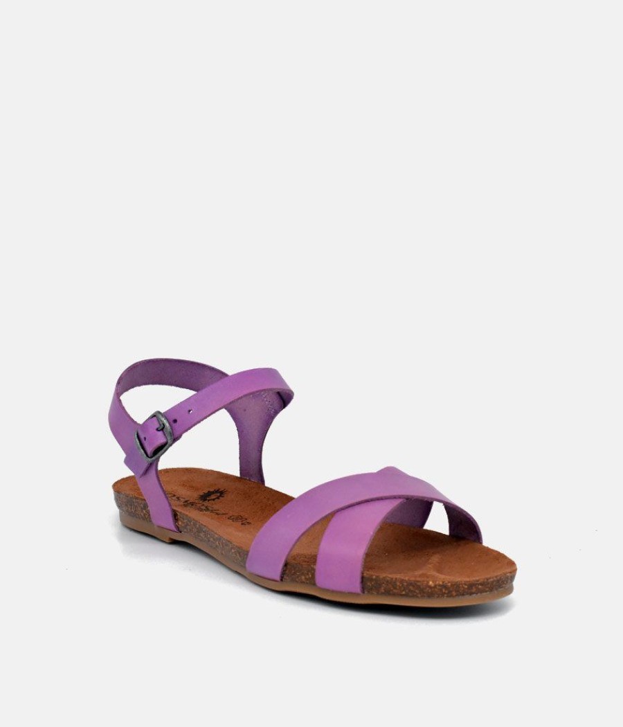 Mustang Mustang Pretty Lavender Leather Sandals Best