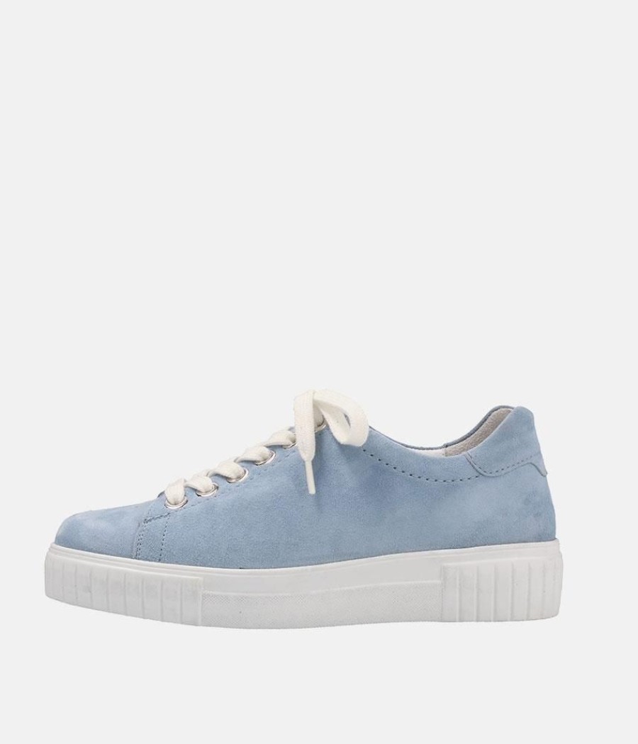 Semler Semler Stylish Light Blue Suede Sneaker Online