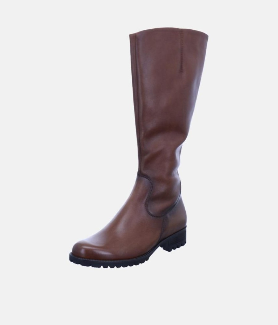 Semler Semler Premium Leather Cognac Long Boots Clearance