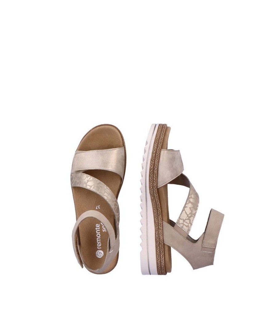 Remonte Remonte Versatile Beige Ankle Strap Sandals Hot