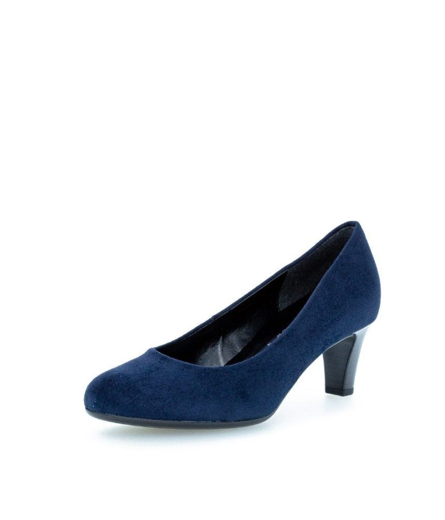 Gabor Gabor Classic Navy Velour Heels Best