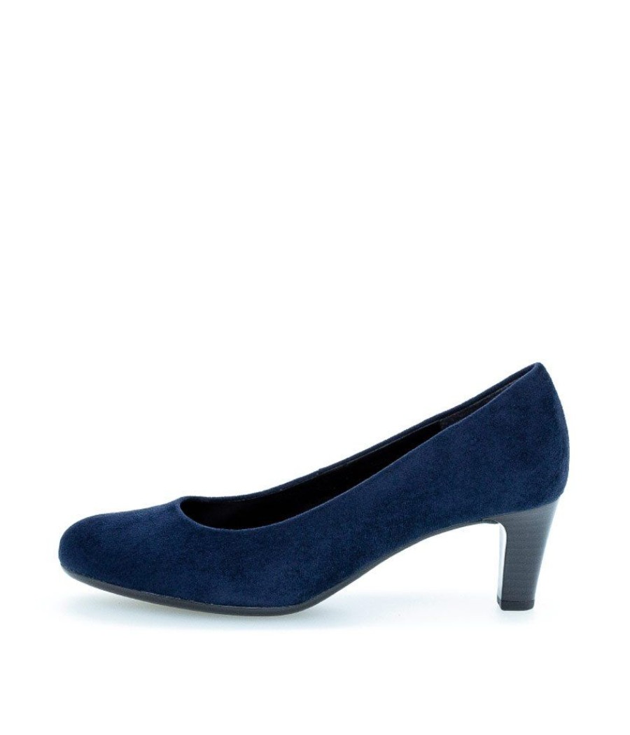 Gabor Gabor Classic Navy Velour Heels Best