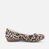 Gabor Gabor Stylish Leopard Print Suede Ballet Flats New