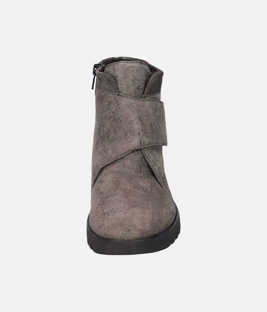 Waldlaufer Waldlaufer Stylish Grey Wedge Ankle Boot Best