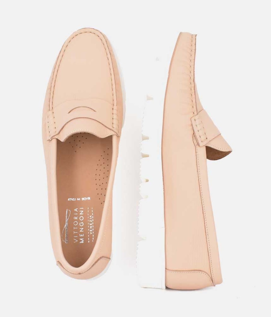 Vittoria Mengoni Vittoria Mengoni Premium Beige Loafers Hot