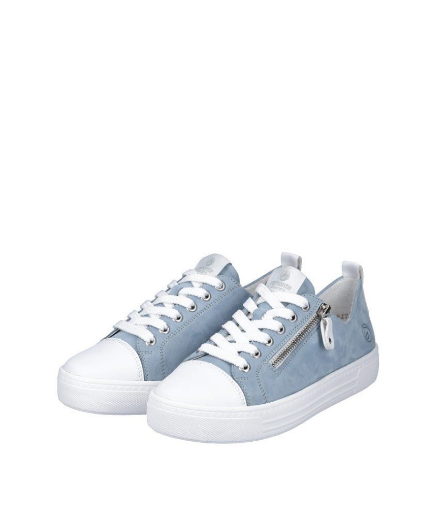 Remonte Remonte Classic Light Blue White Combi Trainers Hot