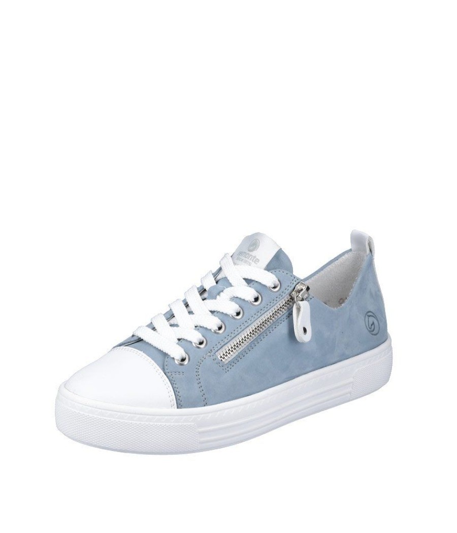 Remonte Remonte Classic Light Blue White Combi Trainers Hot