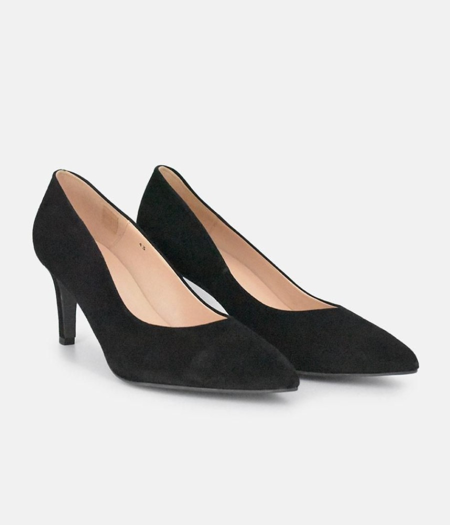 PieSanto Piesanto Premium Black Suede Heels Online