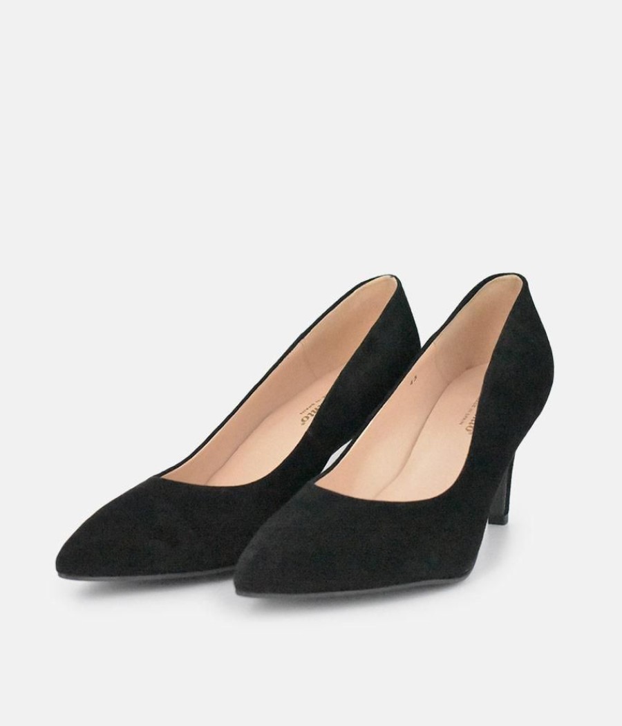 PieSanto Piesanto Premium Black Suede Heels Online