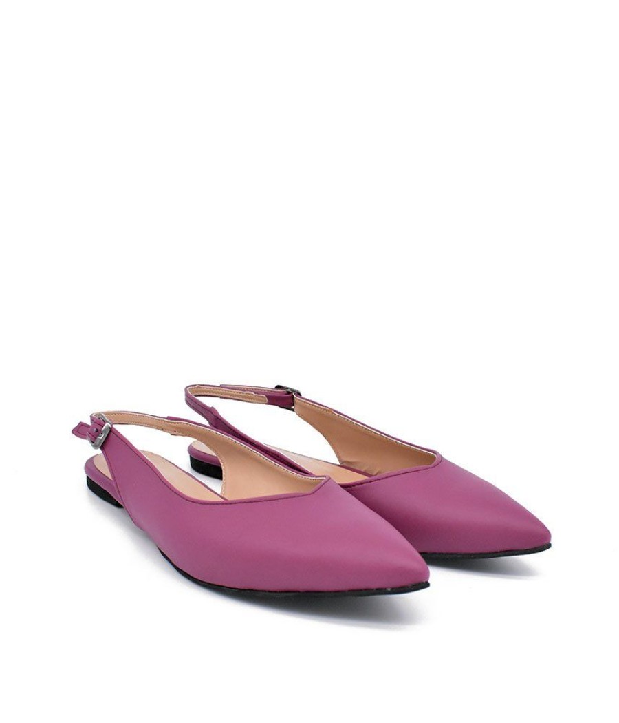 Belle & Lucy Stylish Purple Slingback Flats Wholesale