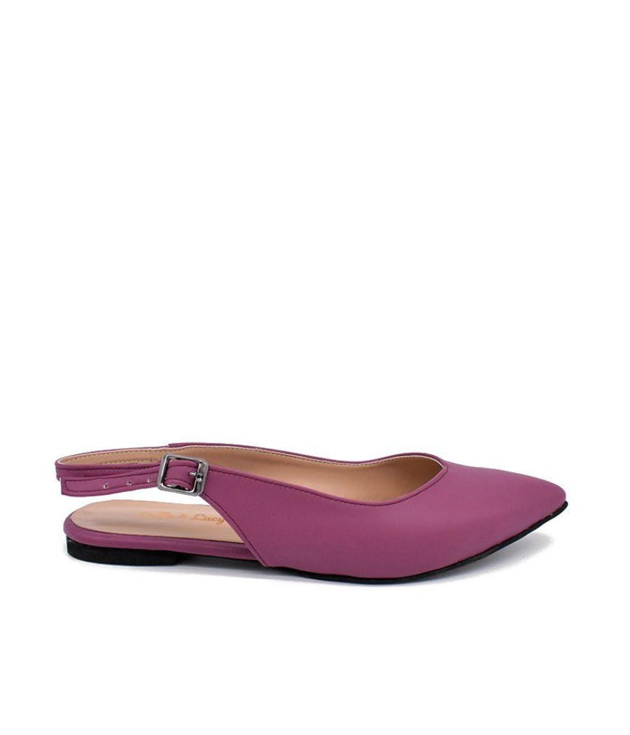 Belle & Lucy Stylish Purple Slingback Flats Wholesale