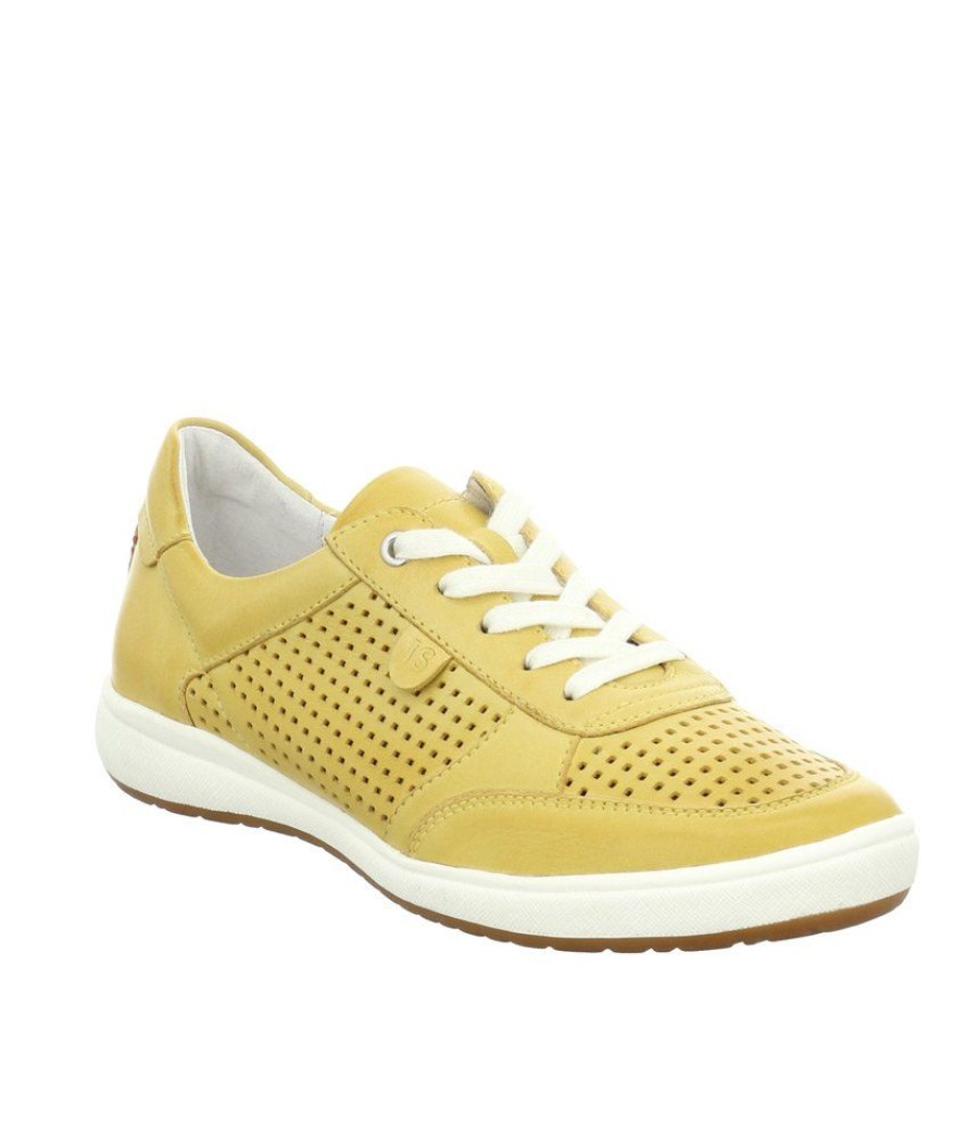 Josef Seibel Josef Seibel Casual Yellow Leather Trainer Best