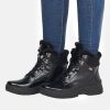 Remonte Remonte Cosy Wool Lined Black Patent Winter Boots Clearance