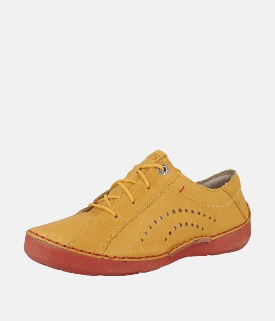 Josef Seibel Josef Seibel Pretty Saffron Combi Leather Lace Up Shoe Online