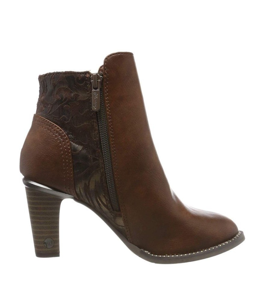 Mustang Mustang Funky Cognac Ankle Boots Clearance