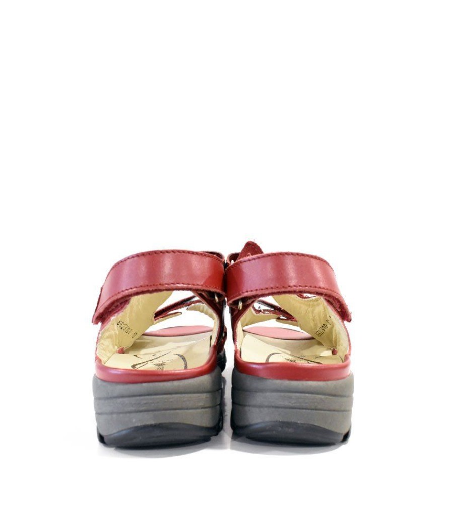 Waldlaufer Waldlaufer Sporty Cherry Red Walking Sandal Online