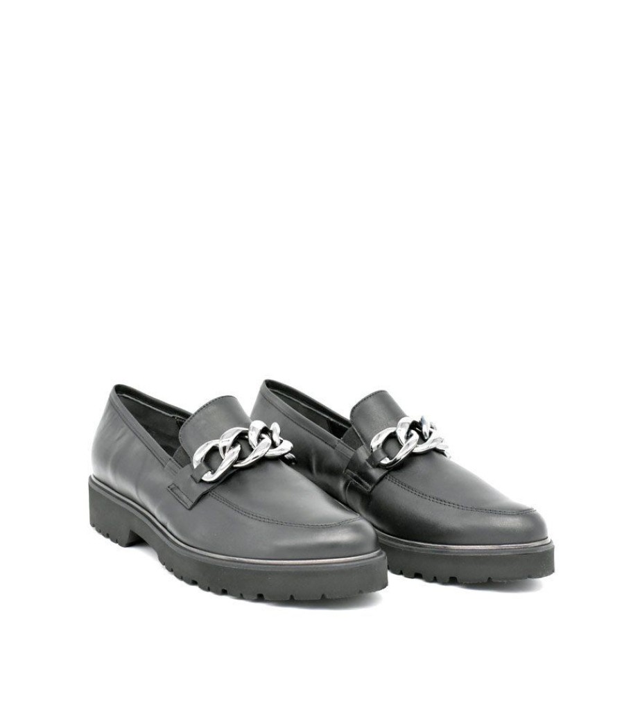 Semler Semler Premium Black Leather Loafers Clearance