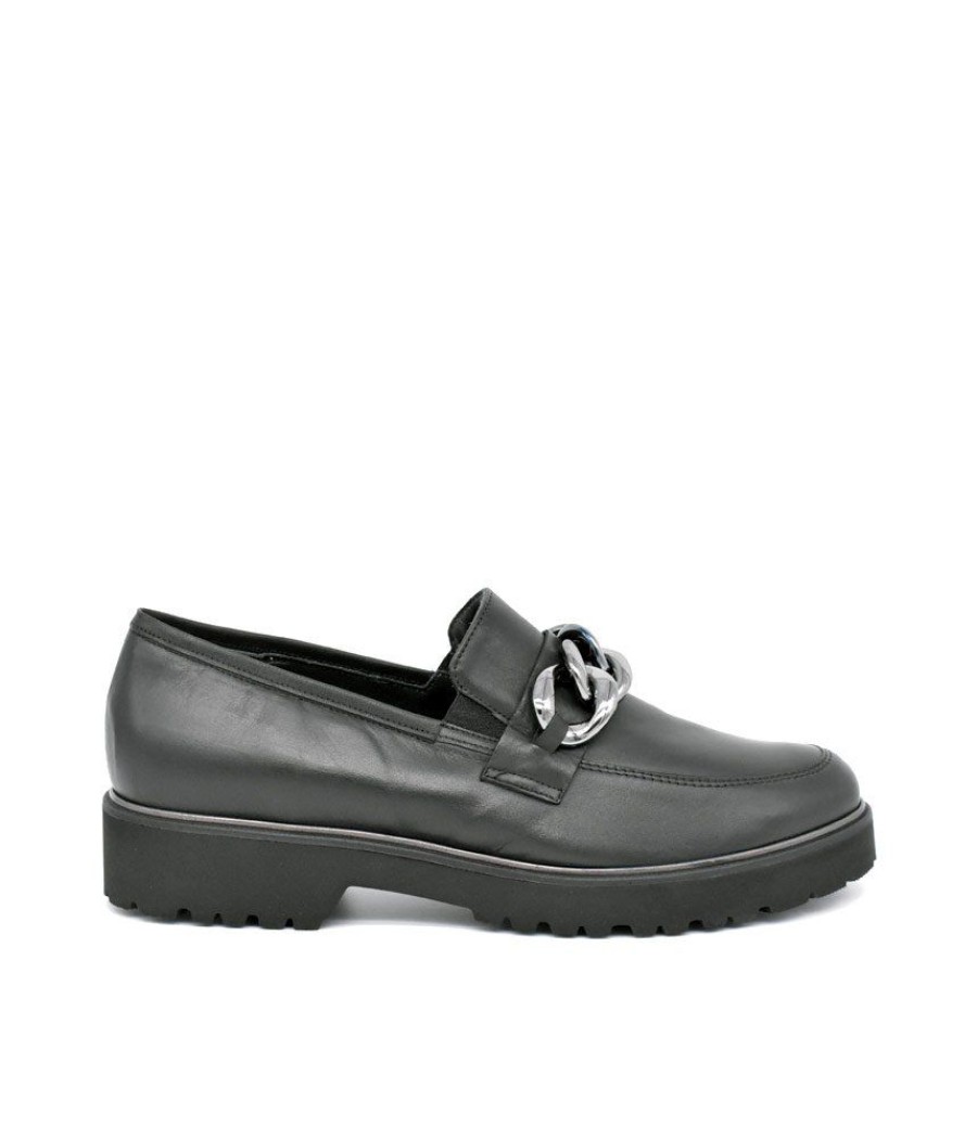 Semler Semler Premium Black Leather Loafers Clearance