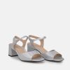 PieSanto Piesanto Stylish Silver Block Heels Hot