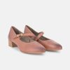 Tamaris Tamaris Classic Brown Mary Jane Low Block Heels Hot