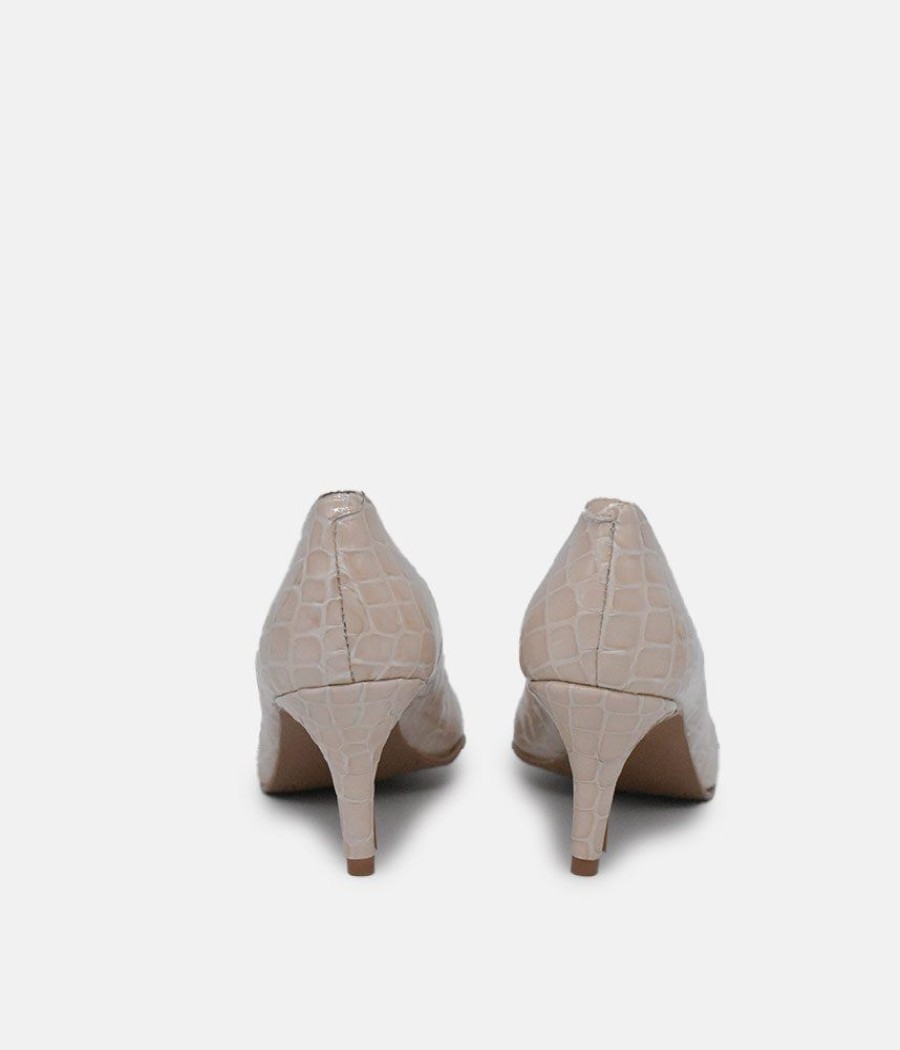 Cinderella Shoes Cinderella Shoes Fabulous Beige Leather Stiletto Heel Clearance