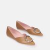 Pretty Ballerina Pretty Ballerina Chic Brown Pointy Toe New