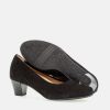 Gabor Gabor Dressy Black Suede Wide Fit Heels Best