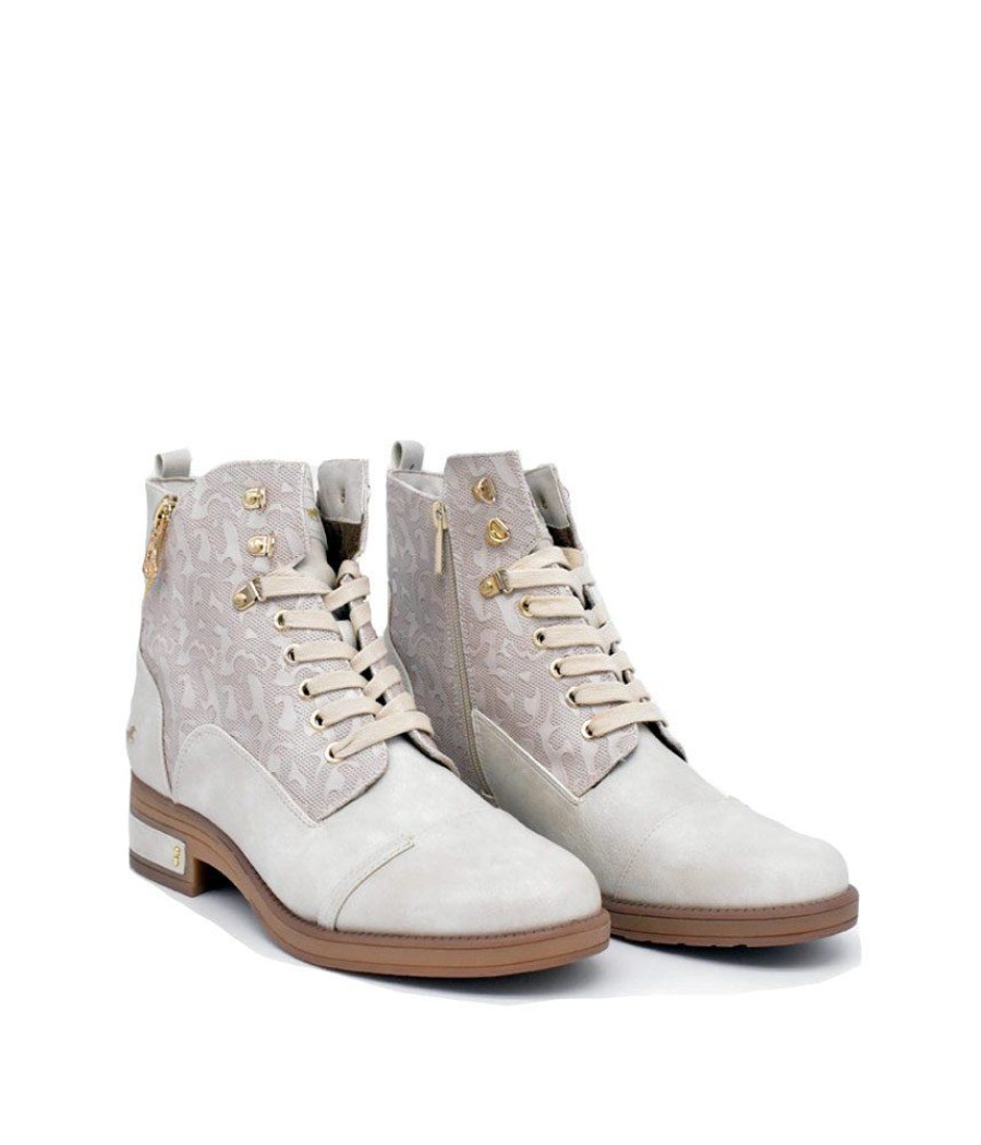 Mustang Mustang Stylish Ice White Ankle Boots Clearance