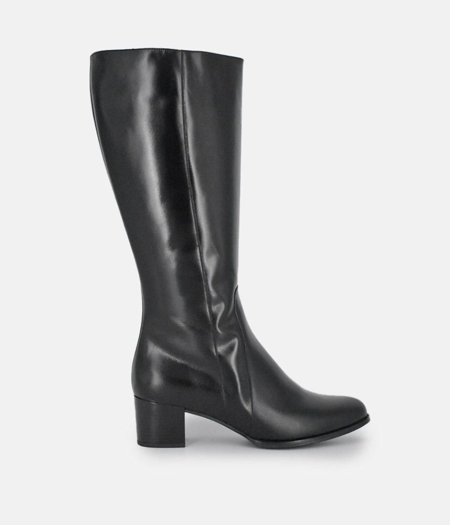 PieSanto Piesanto Fabulous Black Leather Long Boots Best