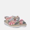 Semler Semler Pretty Pink Floral Wedge Sandals Clearance