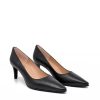 Cinderella Shoes Cinderella Shoes Classic Black Leather Stiletto Heel Clearance