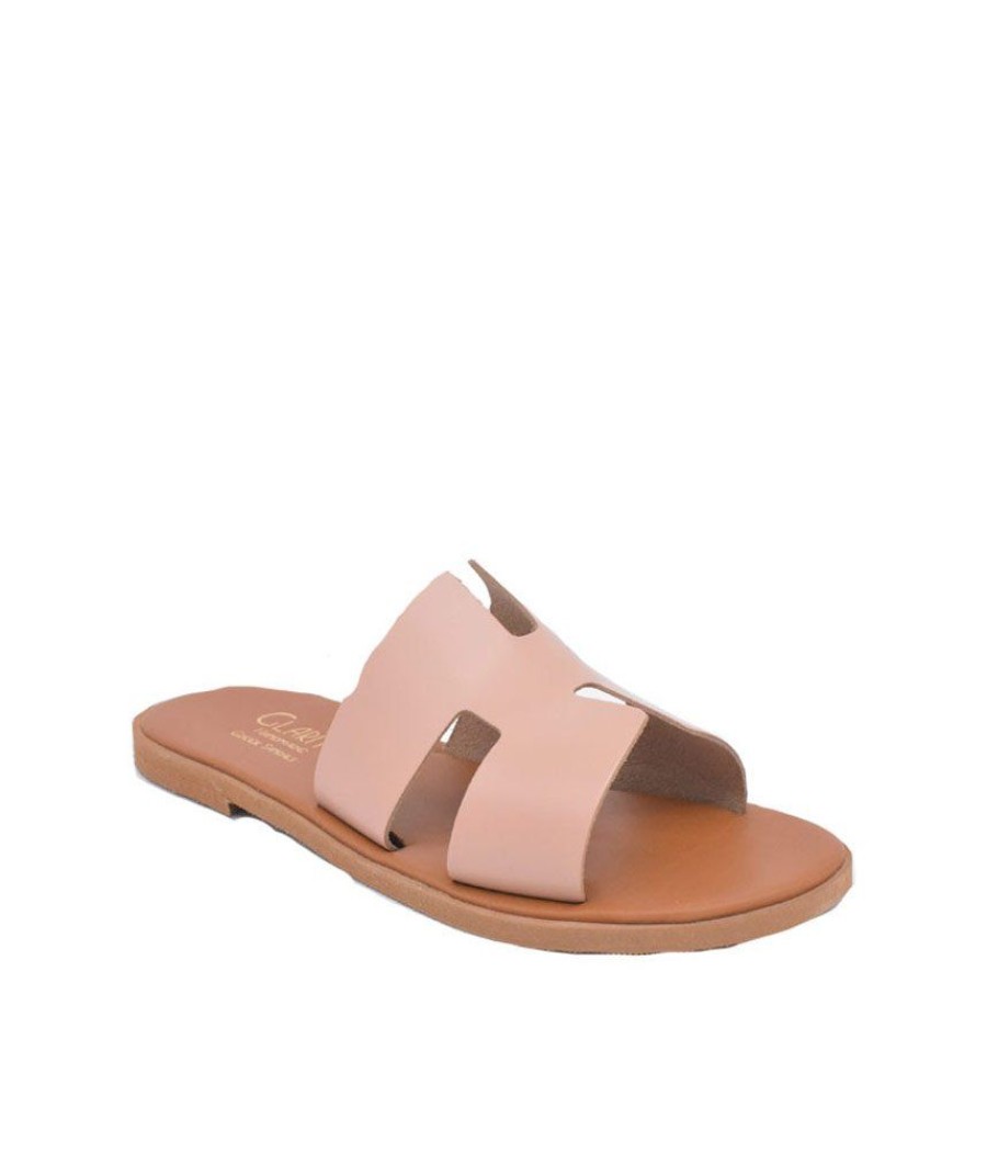 Glaritis Glaritis Stylish Beige Daphne Sandals Wholesale