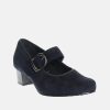 Semler Semler Stylish Midnight Blue Suede Mary Jane Best