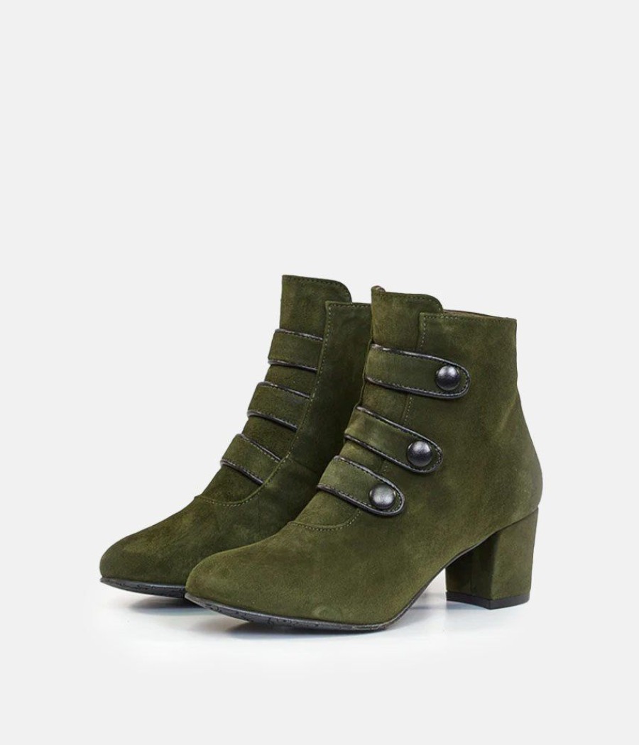 Brenda Zaro Brenda Zaro Stylish Velour Ankle Boots Clearance