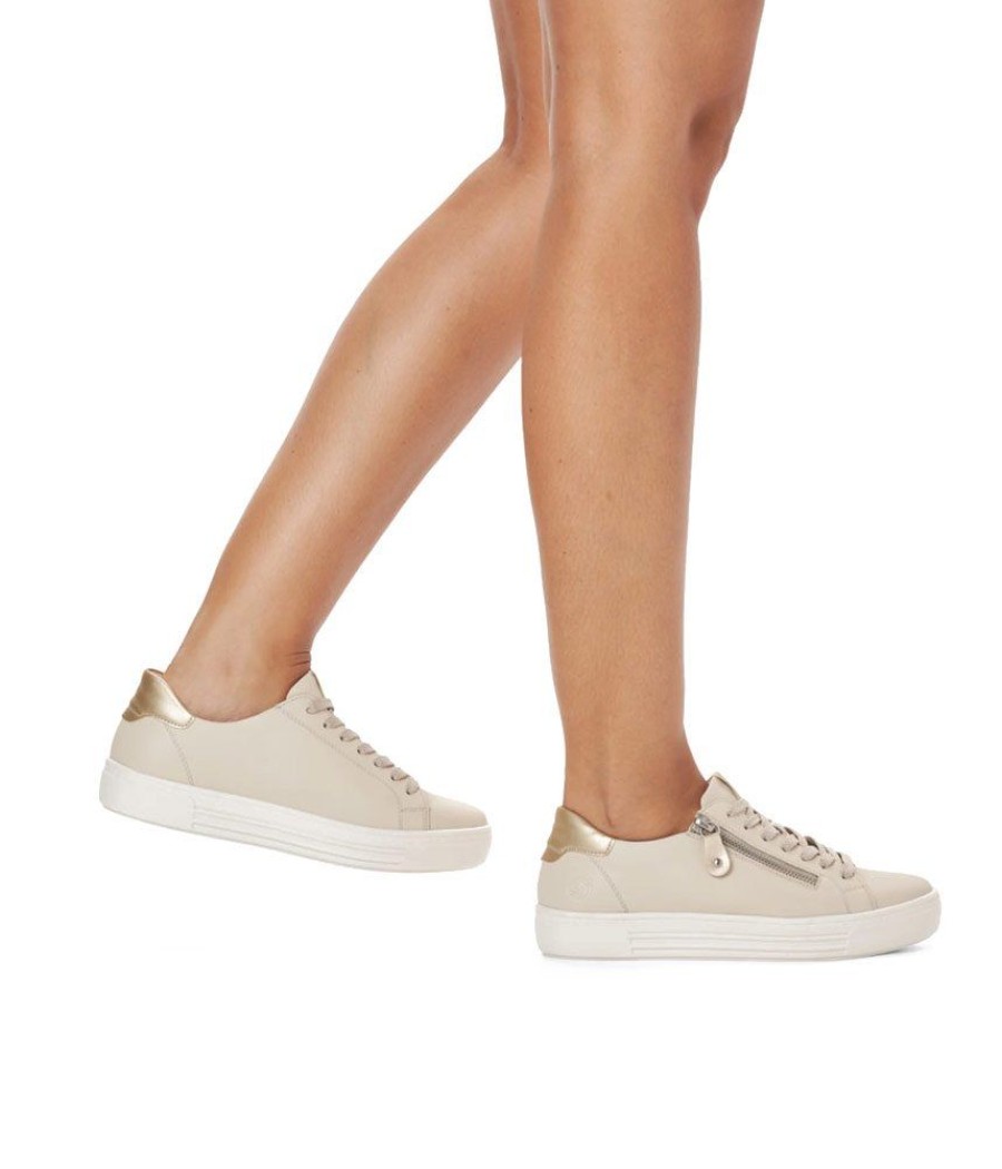 Remonte Remonte Versatile Beige/Gold Combi Trainer Hot