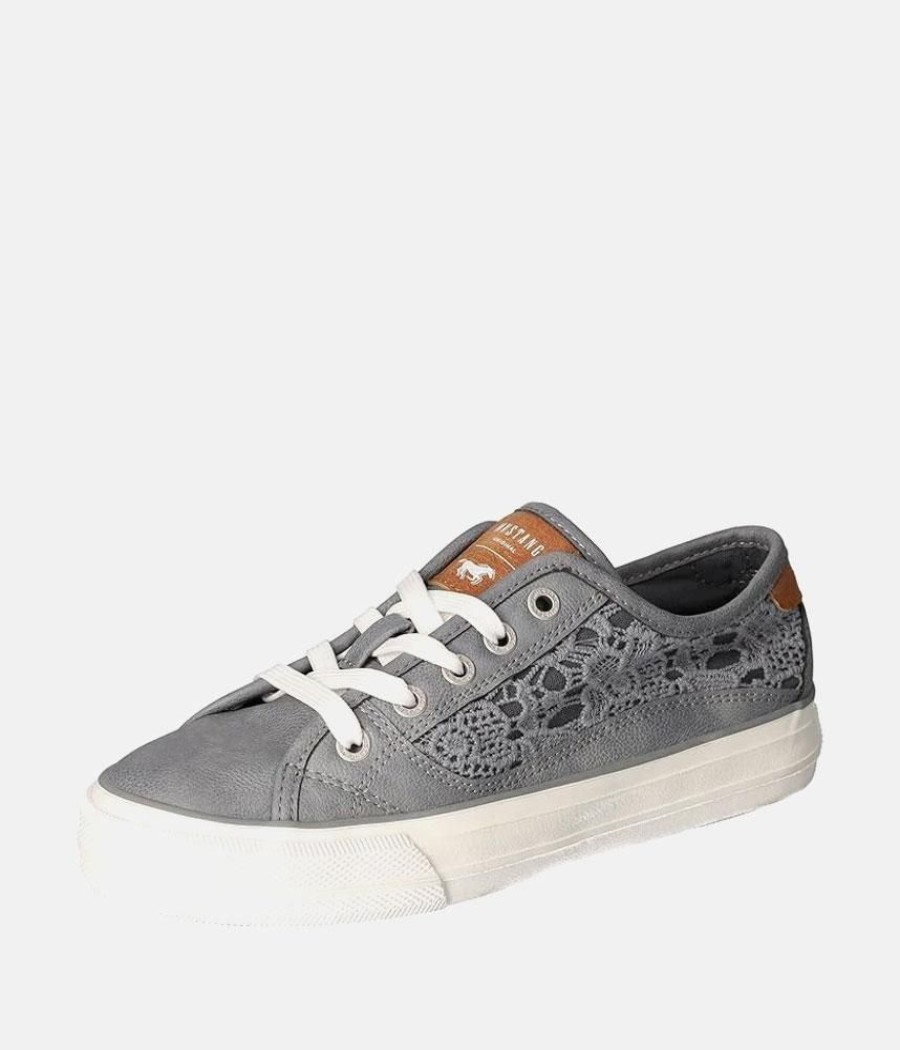 Mustang Mustang Fashionable Grey Lace Sneaker Clearance