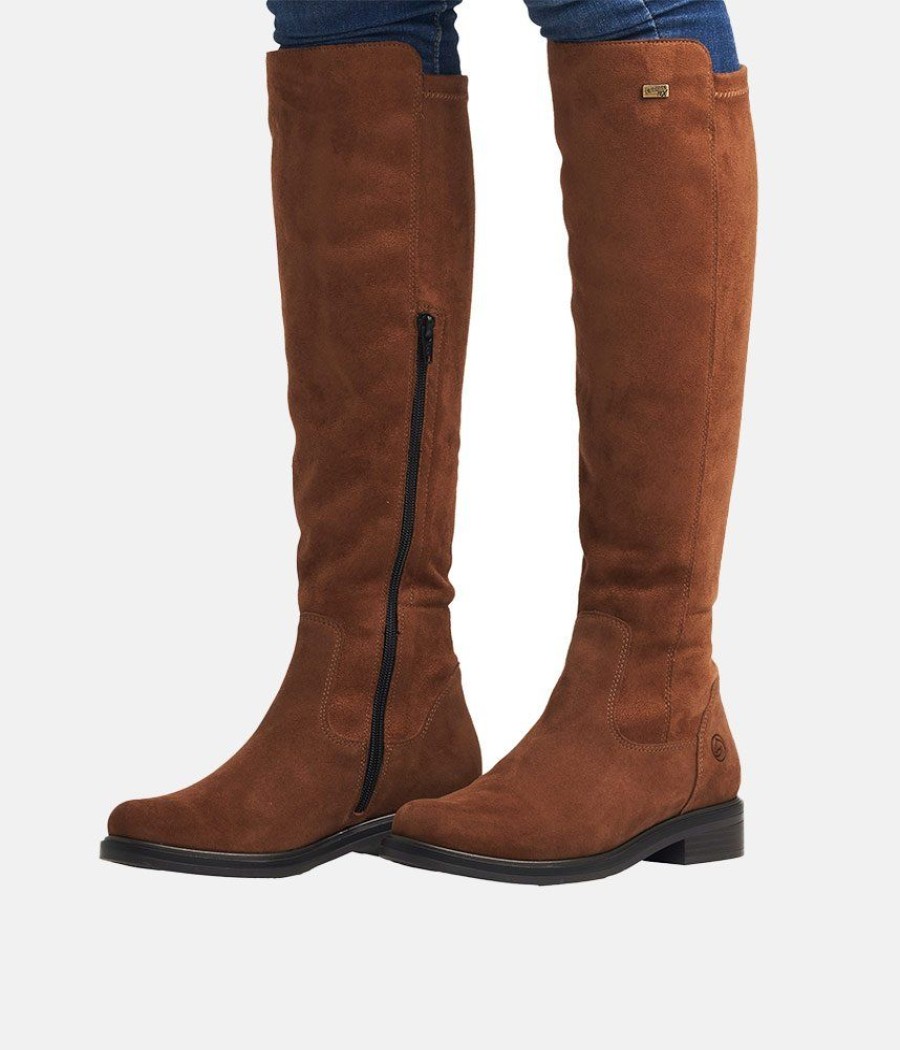 Remonte Remonte Fashionable Brown Suede Knee High Boots Best