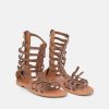 Glaritis Glaritis Brown Strappy Gladiator Sandals Best