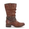 Mustang Mustang Fashionable Cognac Cowboy Midi Boots Hot