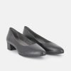 Tamaris Tamaris Stylish Black Leather Block Heels New