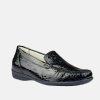 Waldlaufer Waldlaufer Stylish Black Patent Wide Fit Loafers New