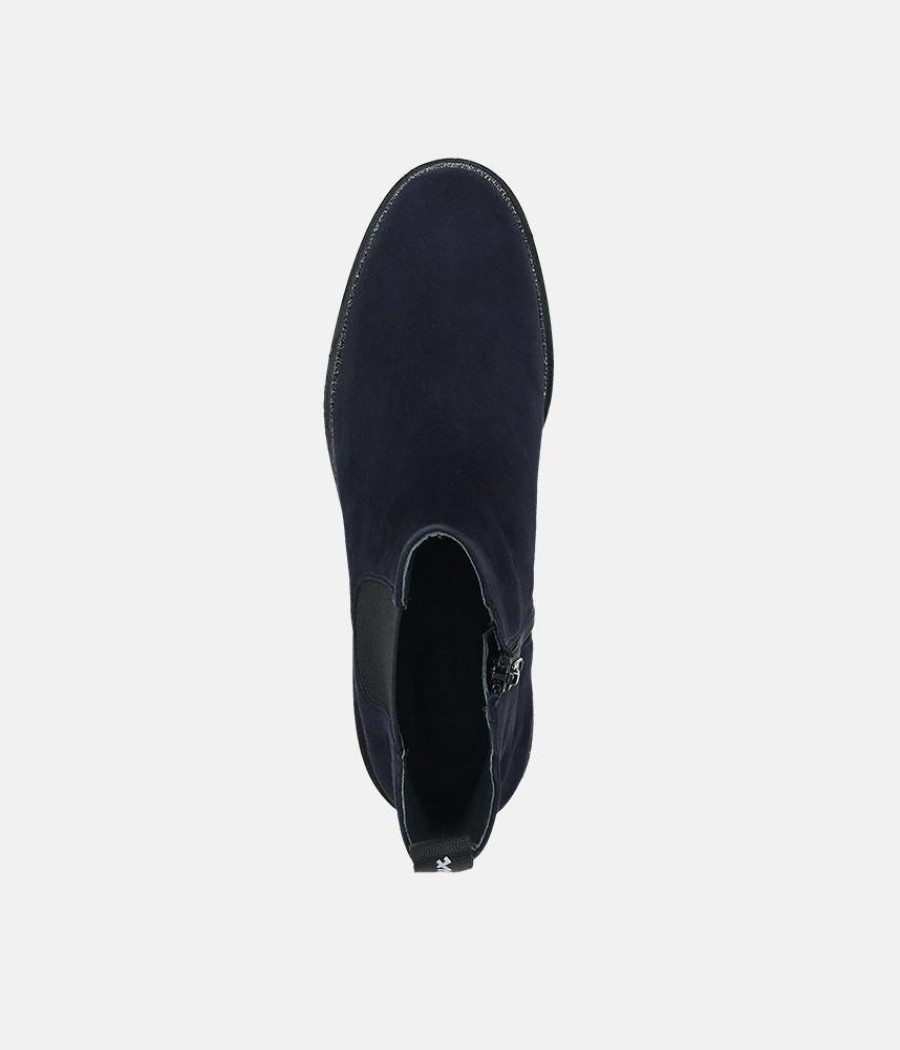 Sioux Sioux Premium Navy Suede Ankle Boots Wholesale