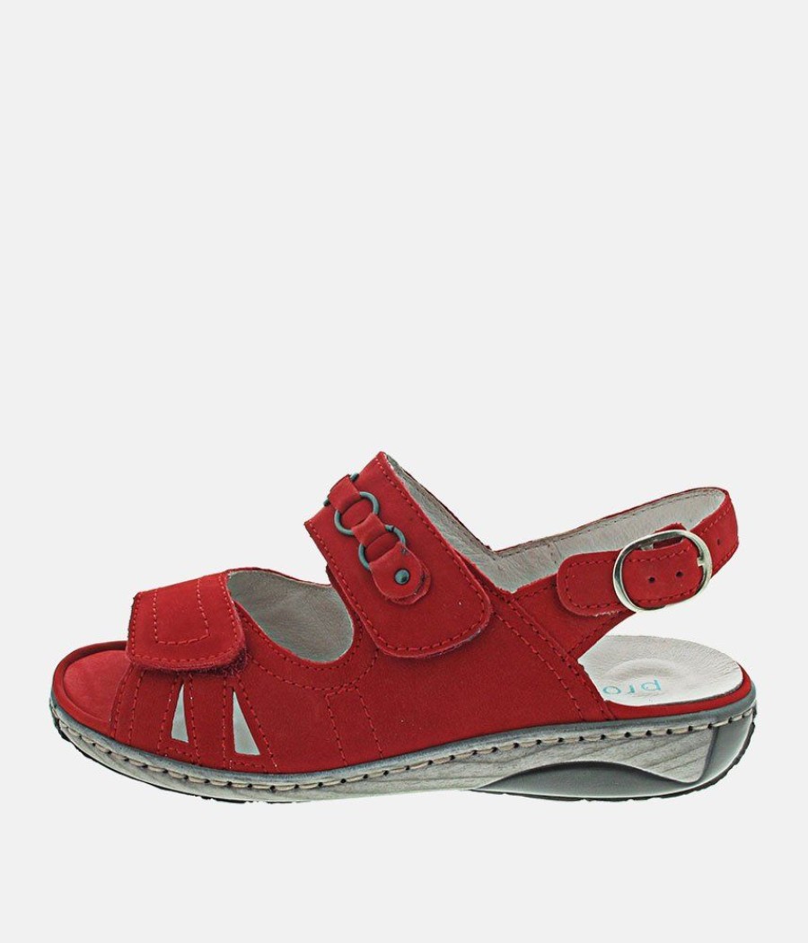 Waldlaufer Waldlaufer Pretty Flame Red Sandals Hot